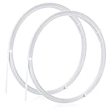 BENECREAT 2 Rolle 16M Weiße Federstahlstäbe 6mm Korsettstäbchen Zum Nähen Kunststoffbeschichtete Stahlstäbchen Für Die Tournüre Eines Brautkleids Krinoline Entbeint 1mm Dick 8 m/Rolle