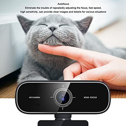 Elprico AutoFocus-Webcam, High-Definition-Computerkamera Blickwinkel Einstellbar USB-Streaming-Webcam für OS X für Win10 1080p-Webcam für Videoanrufe – Bild 5