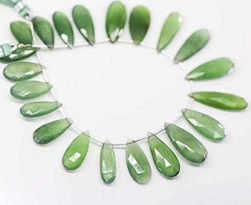 1 Strand Quartz pear Drop Faceted 4'' Long Strand Gemstone Beads, Jewelry Supplies for Jewelry Making, Bulk Beads, for Meditation Jewellery Gemstone Size 20 to 24mm