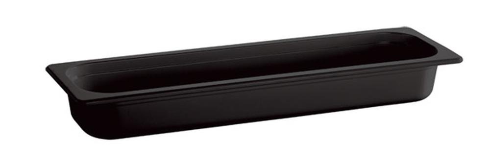 Bac APS GN En Mélamine Noire - 17,6 X 16,2 Cm, 1 Litre, Incassable Et Facile à Nettoyer