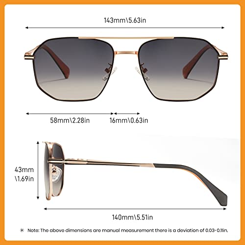 Cyxus Polarized Square Aviator Sunglasses for Men and Women by Cyxus - Used condition - Image 3