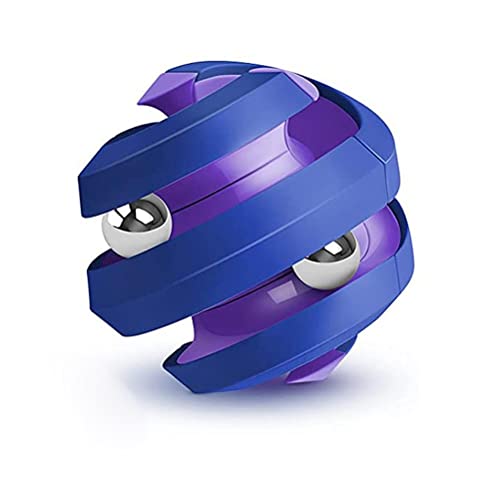 Orbit Ball Toy,Fidget Hand Spinner,Cubes Rotating Toy,Colorful Portable Decompression Cubes Rotating Toy,Magnetic Trackball Fingertip Gyroscope Toy