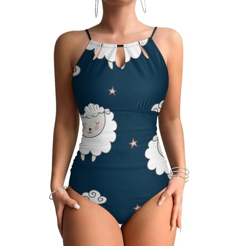 Maillots de bain une pièce femme contrôle ventre monokini beachwear mignon
