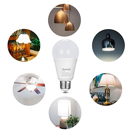 Dewenwils 3-Way Led Light Bulbs, 40/60/100W Equivalent, A19 Led Bulbs, 5000K Daylight White Glow, E26 Medium Base, 500/1000/1600Lm Bright Light Bulbs, Non-Dimmable, Etl Listed, 4-Pack #TOP6