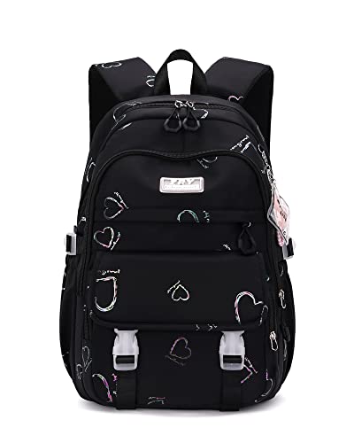 Dreaweet Erdbeer-Kuh Rucksack-Set Mit Lunchbox & Federmäppchen – 3-in-1 Schulranzen Für Mädchen 6-10 Jahre