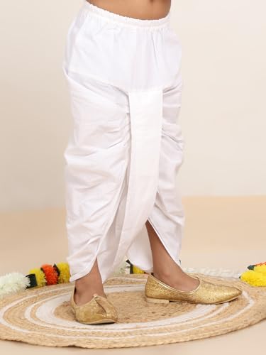 Image of BABA AND BABY Boys Cotton Dhoti Pant Ready-to-Wear Traditional Ethnic Wear for Kids