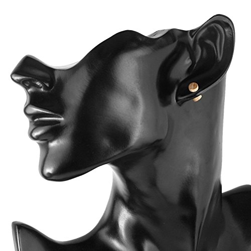 JewelrieShop Fake Plugs Wood Stud Earrings Fake Gauge Natural Wood Cheater Plugs Faux Gauges Earrings for Men Women (8-10mm, 17 Gauges)4