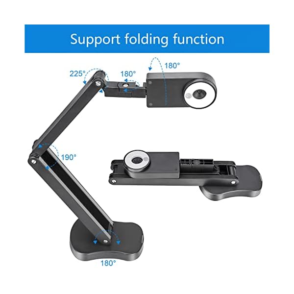Kitchbai 4K USB Document Camera for Teacher, 8MP cam & Visualiser