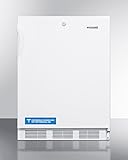 Summit 24" Refrigerator - Freezer, Undercounter, 5.3 cu.ft. Capacity, ADA Compliant, White - AL751WL