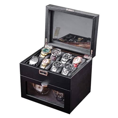 Remontoir de montres automatique a double compartiment et eclairage integre - 2