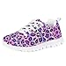 Purple Leopard Graphic Boys Walking Shoes Fashion Shoes School Shoes Classic Basketball Shoes Fitness Shoes Sneakers