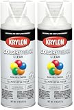 Krylon K05547007 COLORmaxx Acrylic Clear Finish for Indoor/Outdoor Use, Flat Crystal Clear, 11 Ounce (Pack of 2)