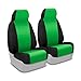 Coverking Custom Fit Front 50/50 Bucket Seat Cover for Select MINI Cooper Models - Neoprene (Synergy Green with Black Sides)