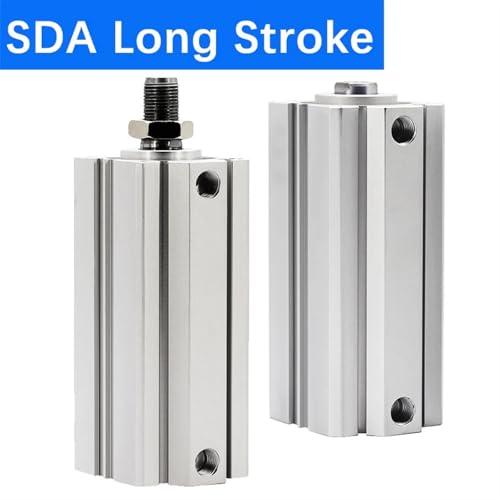 Vérin pneumatique double effet SDA40 piston compact magnétique course 130mm - 3