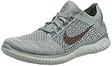 Nike Womens Free RN Flyknit 2018 Running Athletic (7.5, Mica Green/Light Silver/Night Factor/Smokey Mauve)