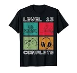 13º Año Video Gamer Gamer Nivel 13 Completo Camiseta