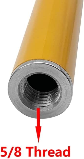 5pcs Aluminum 30cm Length With White Logo Surveying Pole Antenna Extend Section For GPS + 5/8 x 11 Thread Both Ends