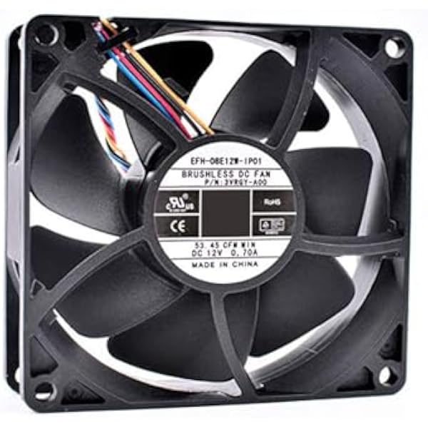 Вентилятор процессора для DELL OptiPlex 3040 3046 5040 7040 малого форм-фактора Precision Tower 3420 EFH-08E12W-IP01 03VRGY 3VRGY-A00 DC12V 0.70A 53.45CFM 4PIN новый