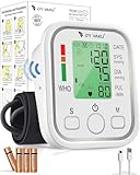 DR VAKU® BP Monitor Fully Automatic Blood Pressure Machine to Check Digital Accurate Level for Home Monitoring Device with Talking Function,Large Display + Cuff Kit Best Apparatus sphygmomanometer-Wh