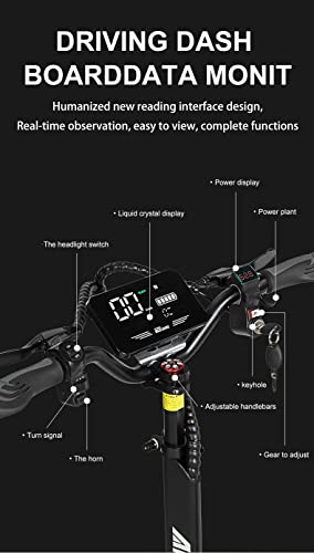 Fieabor Electric Kick Scooter For Adults - Rear Drive 2500W Motor, Up To 30 Mph & 30 Miles, 48V/16Ah, 11" Heavy Duty Vacuum Off-Road Tire, Adult Electric Scooter Without Seat #TOP5