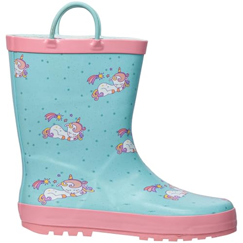 Bottes de pluie filles antidérapantes en caoutchouc léger A2Z 4 Kids