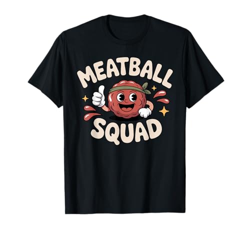 Funny Meatball Art for Men Women Kids Italian Food Meatball T-Shirt