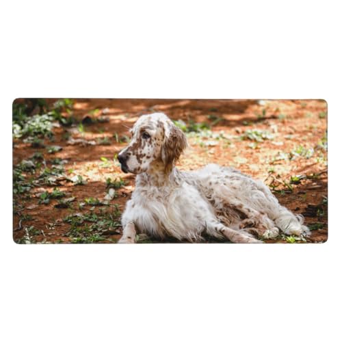 Tapis de souris Setter Anglais 40x90cm pour corriger les glissements de clavier