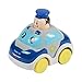 Produktbild Solini Polizeiauto Push & Go / Kinderspielzeug Krabbeln / Spielzeug Auto Polizei-Design / blau/grau
