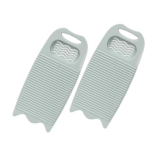 2個 洗濯板 洗濯用たわしボード ミニ スクラブ衣類マット 家庭用クリーンボード 衣類を洗う道具 洗濯たわし 手洗いボード 滑り止めランドリーマット 装飾ツール Pp Blue TOVINANNA