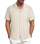 PJ PAUL JONES Camicia da uomo a maniche corte in lino