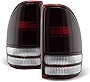ACANII - For 1997-2004 Dodge Dakota Red Smoked Lens [OE Style] Tail Lights Brake Lamps Assembly Pair Set Left+Right