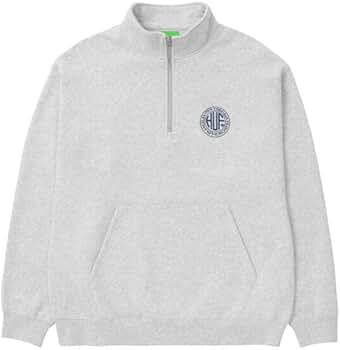 Amazon.co.jp: コムドットゆうた着用デザインHUF ハーフジップ