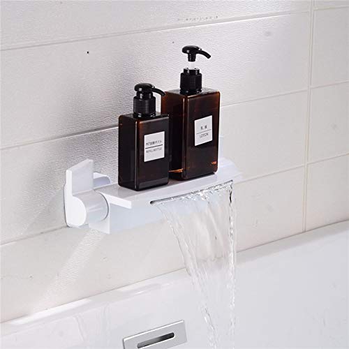 Juego de ducha para bañera, montado en la pared, cascada, baño, bañera fría y caliente, grifo mezclador de latón cromado/dorado/negro/blanco