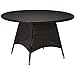 Amazon.com : Christopher Knight Home Kanza Outdoor Brown Wicker Round Dining Table : Patio, Lawn ...