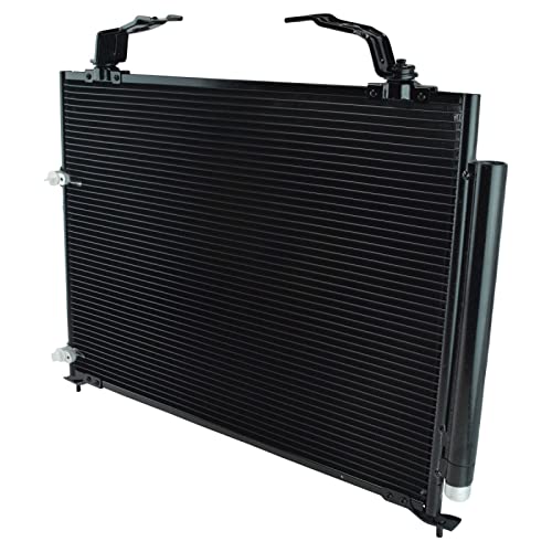 Image of TRQ A /C Condenser and Receiver Drier Assembly Compatible with 2001-2006 Acura MDX 2003-2008 Honda Pilot