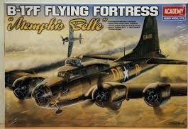 Academy AM12495 B-17F Memphis Belle 1/72 plastique assemblage précis sans défaut d'ajustement