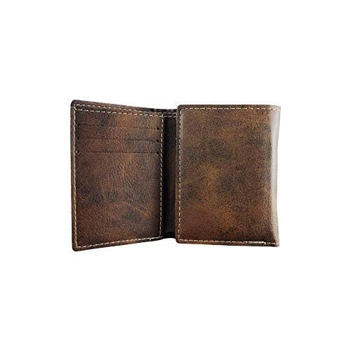 Cummins Irish Coat of Arms Rustic Leather Wallet2