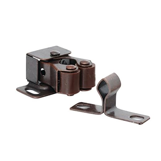 10 Pack Rok Hardware Roller Catch Brown Oil-Rubbed Bronze Copper Finish Heavy Duty Latch for Cabinet Closet Doors ROKRLCS