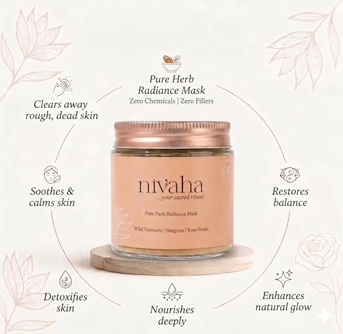 Image of Pure Herb Radiance Mask - 100% Natural Ayurvedic Face Pack for Glow & De-Tan