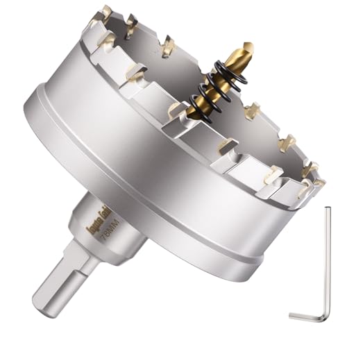 Scie-cloche carbure 78mm DTGN argenté pour tube cuivre et plaque aluminium