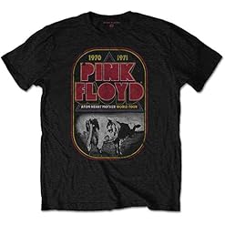 Rock Off Pink Floyd Atom Heart Mother Tour Officiel T-Shirt Hommes Unisexe - Les Beatles, Paul McCartney, John Lennon, RIngo Starr, George Harrison
