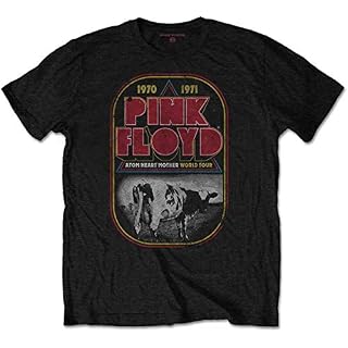 Rock Off Pink Floyd Atom Heart Mother Tour Officiel T-Shirt Hommes Unisexe - Les Beatles, Paul McCartney, John Lennon, RIngo Starr, George Harrison
