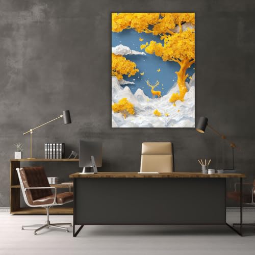 Cuadro mural de flores TERUEA, el póster boho de montaña que transforma tu hogar en un oasis 2