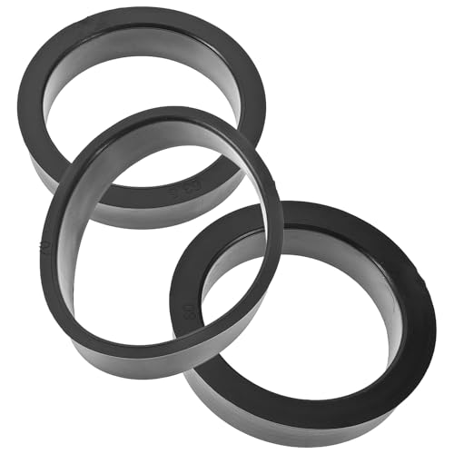 Abaodam 3 Anillos Adaptadores de Goma Aplicables para Filtros de Aire de Coche Tamaños 76 MM a 60 MM Anillos de Filtro de Entrada Resistentes Reducción de Ruido y Mejora de Eficiencia