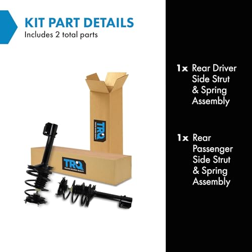 Image of TRQ Rear Strut and Spring Assembly Set 2 Piece Compatible with 1995-1999 Dodge Neon 95-99 Plymouth Neon