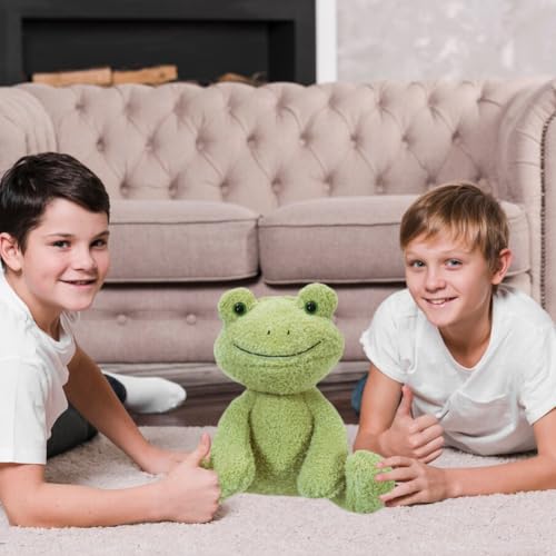 YCFAIIKG Frosch Kuscheltier für Kinder - Plüsch Frosch Weiche und Komfortable Plüschpuppe - 25cm