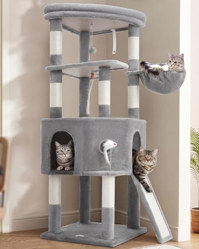 Torre para gatos vibrissia 61 pulgadas con rascador miniatura 1
