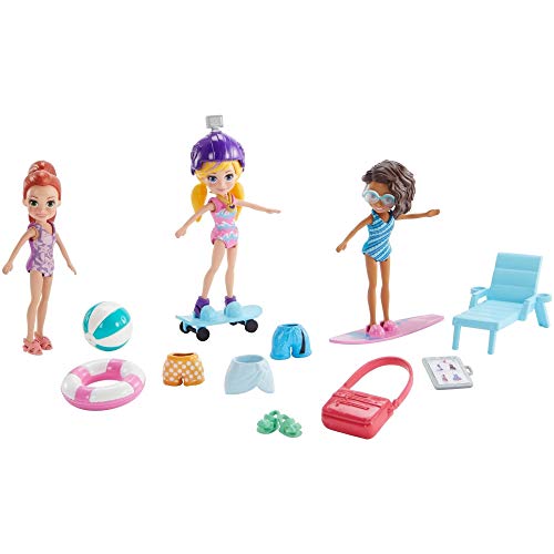 Polly Pocket - Polly Pocket! 3 Bonecas Aventura na Agua, Mattel, GFR09, Multicor