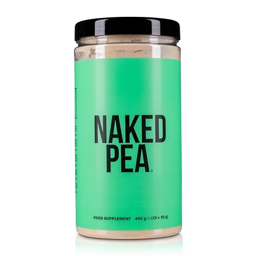 NAKED Pea – Aislado de Proteína de Guisante – Proteína Vegetal Vegana. Fácil de digerir, Sin OGM, Sin Lactosa, Sin Soja y Sin Gluten – 450 g – 15 raciones