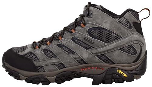 Image of Merrell Men's, Moab 2 Mid Waterproof Hiking Boots - Wide Width Beluga 12 W